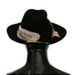 Dolce & Gabbana Women's Black Lapin Amor Gignit Wide Brim Panama Hat - 57 cm