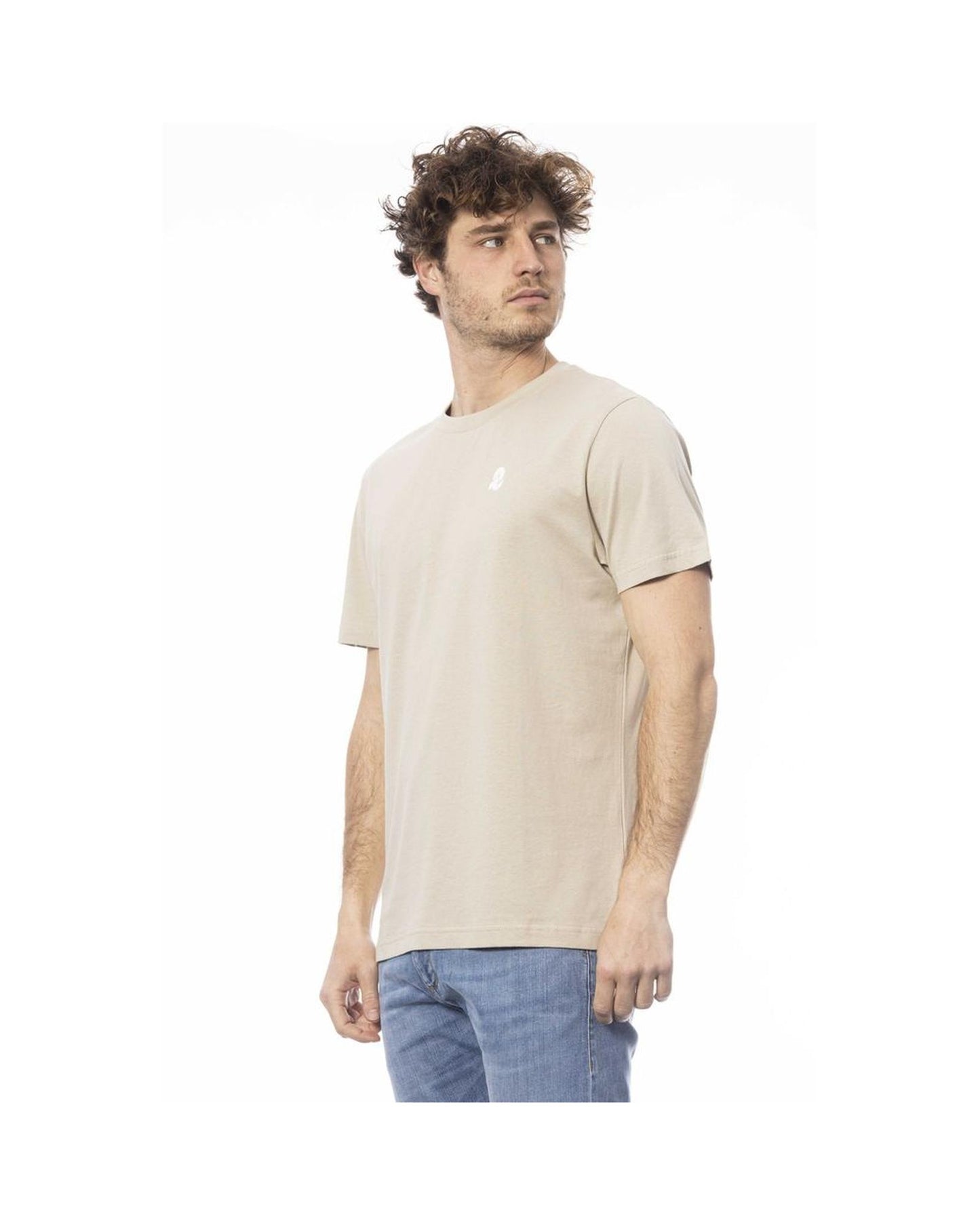 Invicta Men's Beige Cotton T-Shirt - M