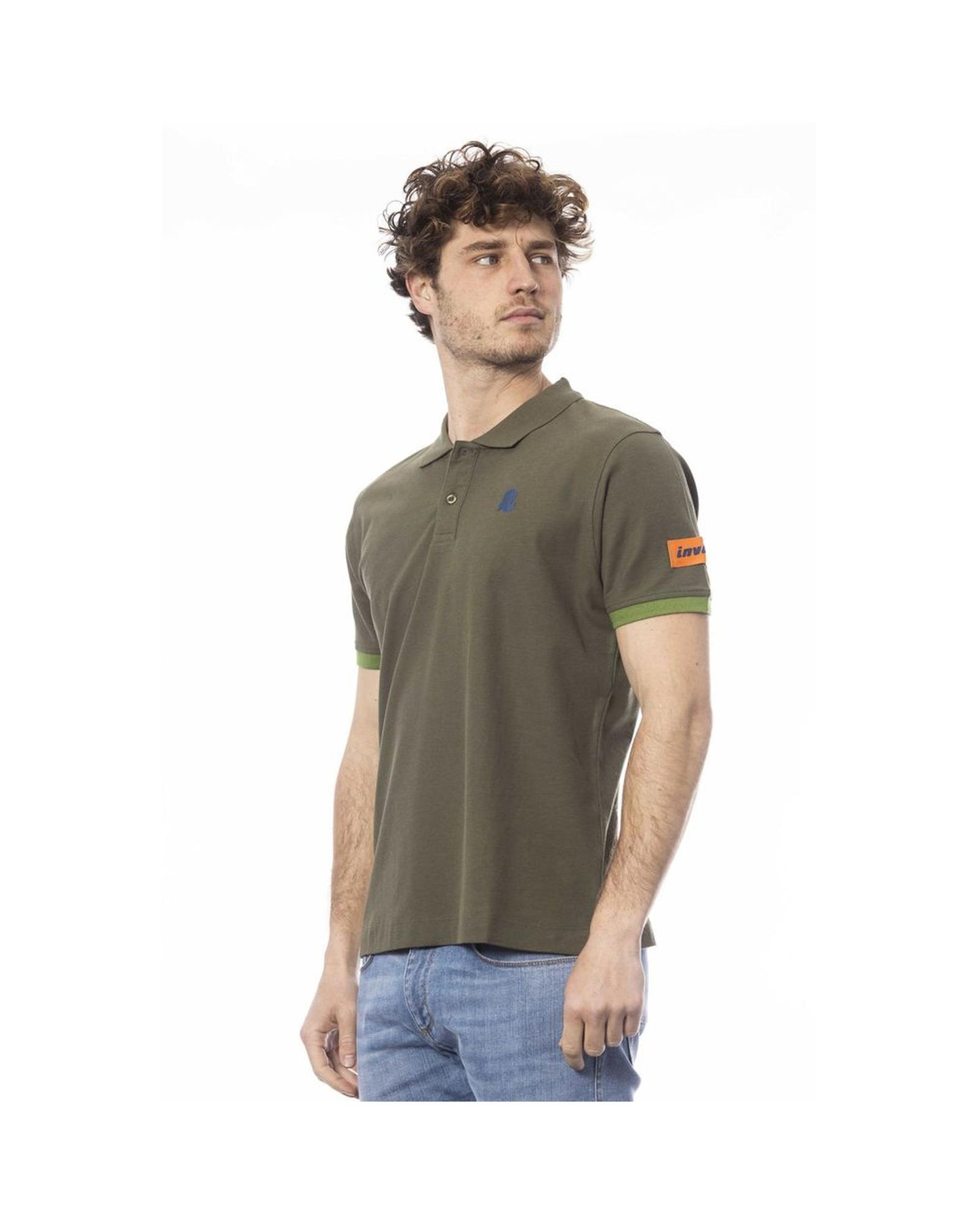 Invicta Men's Green Cotton Polo Shirt - XL