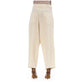 Jacob Cohen Women's Chic Beige Wool Blend Trousers - W27 US