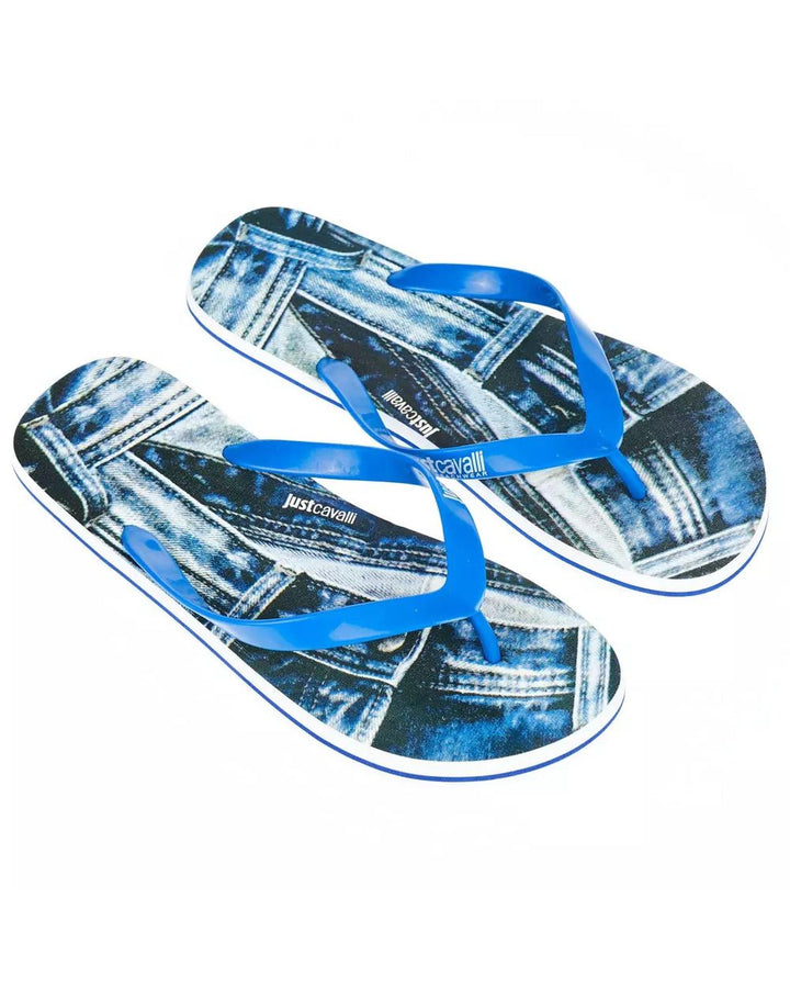 Just Cavalli Men's Light Blue EVA Sandal - 42 EU