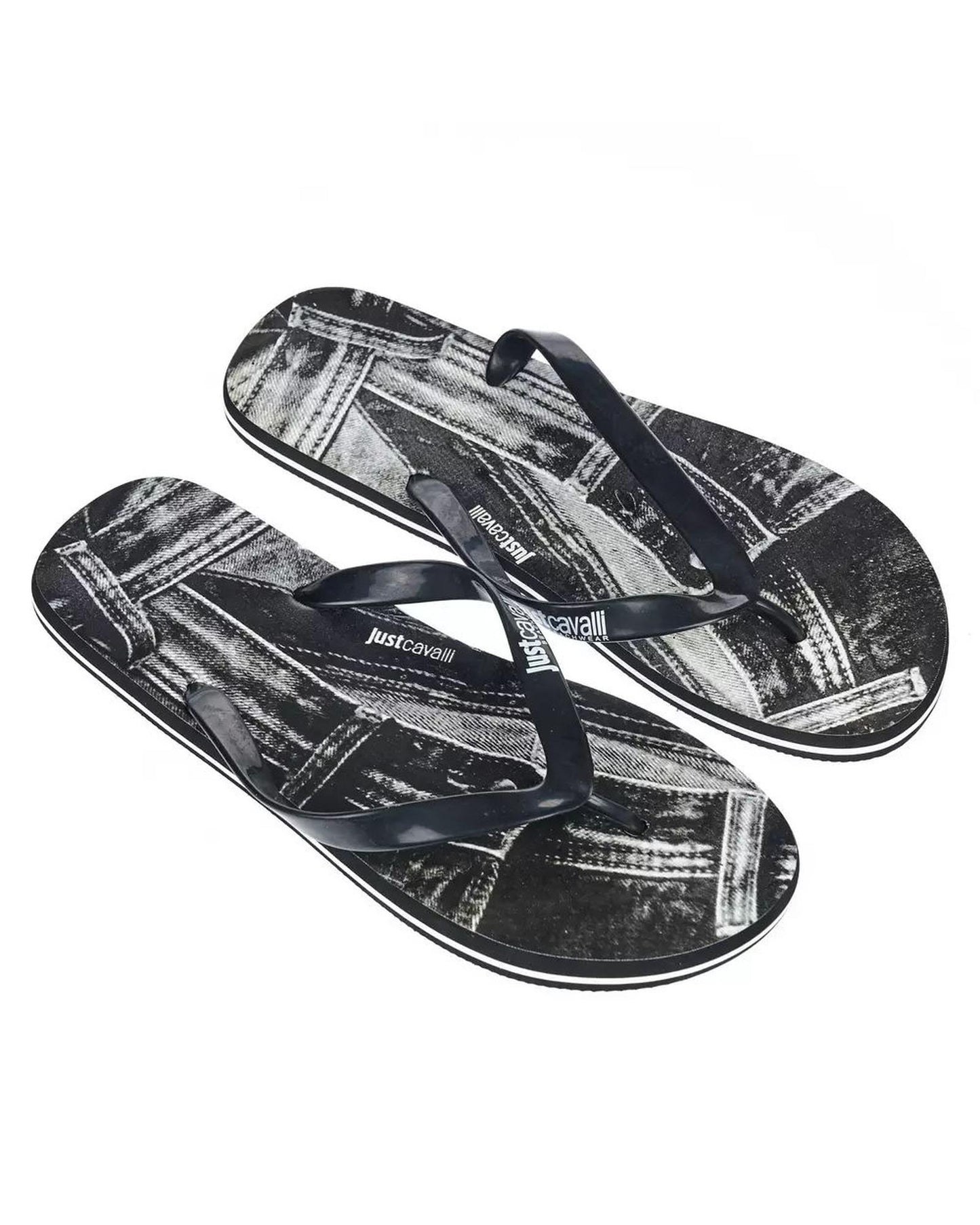 Just Cavalli Men's Black EVA Sandal - 43 EU