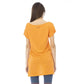 Just Cavalli Women's Orange Cotton Tops & T-Shirt - L