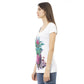 Just Cavalli Women's White Cotton Tops & T-Shirt - L