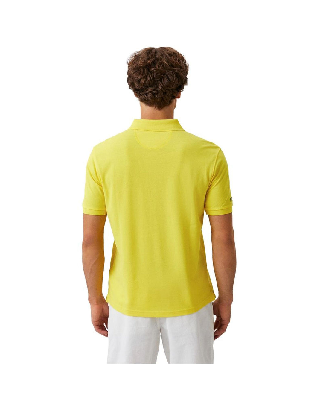 La Martina Men's Yellow Cotton Polo Shirt - 2XL