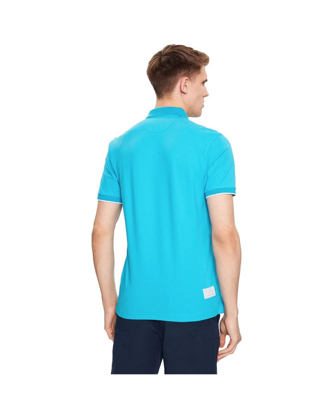 La Martina Men's Light Blue Cotton Polo Shirt - L