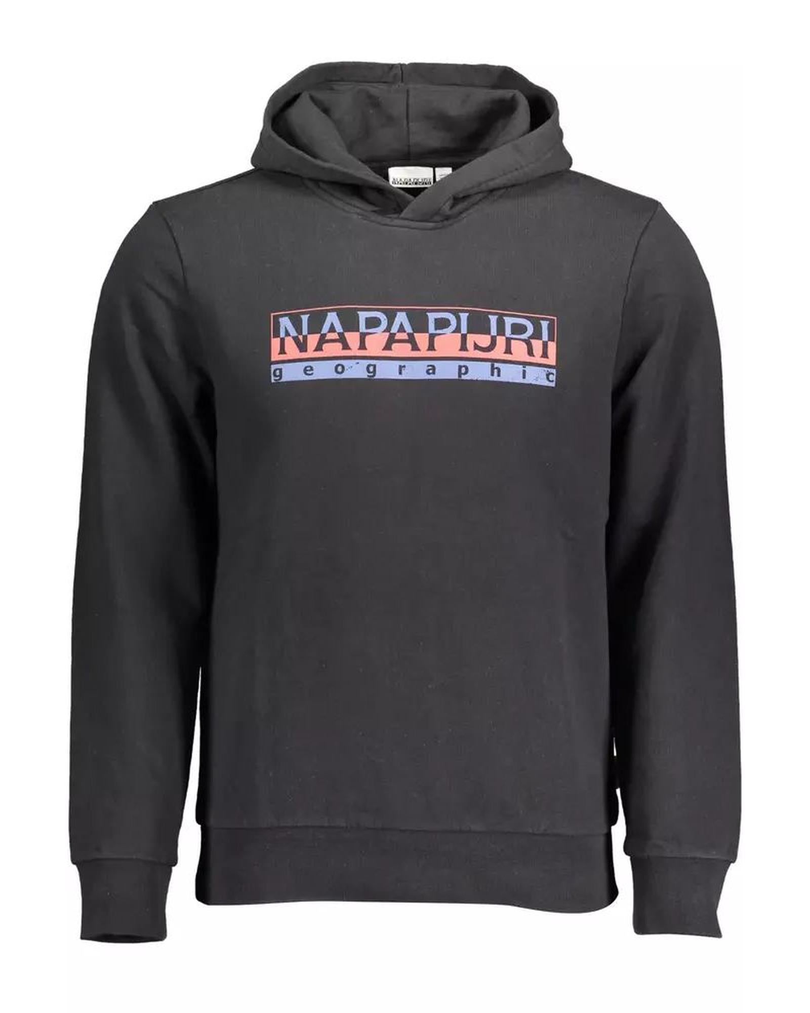 Napapijri Men's Black Cotton Sweater - M