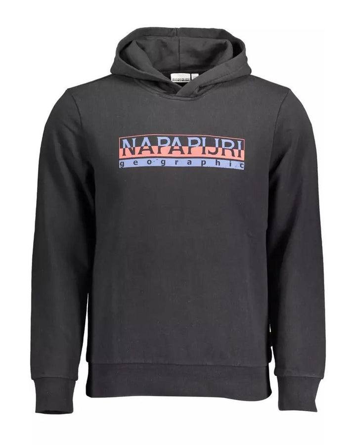 Napapijri Men's Black Cotton Sweater - 2XL