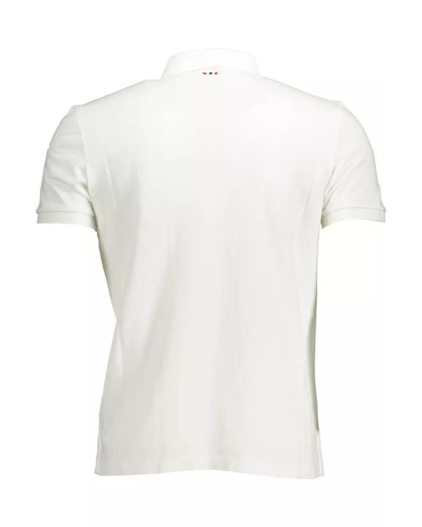 Napapijri Men's White Cotton Polo Shirt - 2XL