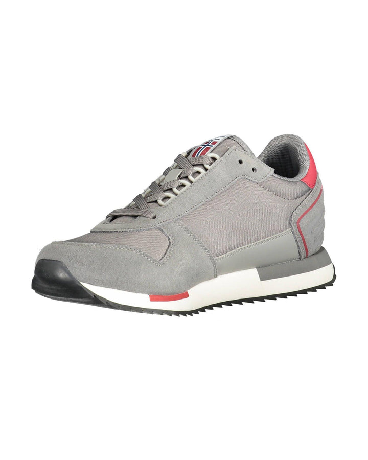 Napapijri Men's Gray Polyester Sneaker - 40 EU