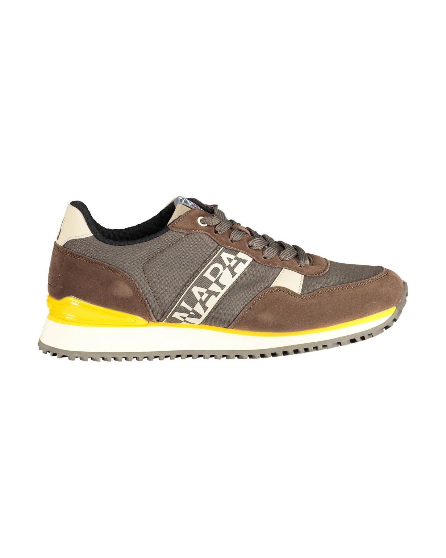 Napapijri Men's Brown Polyester Sneaker - 40 EU