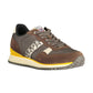 Napapijri Men's Brown Polyester Sneaker - 40 EU