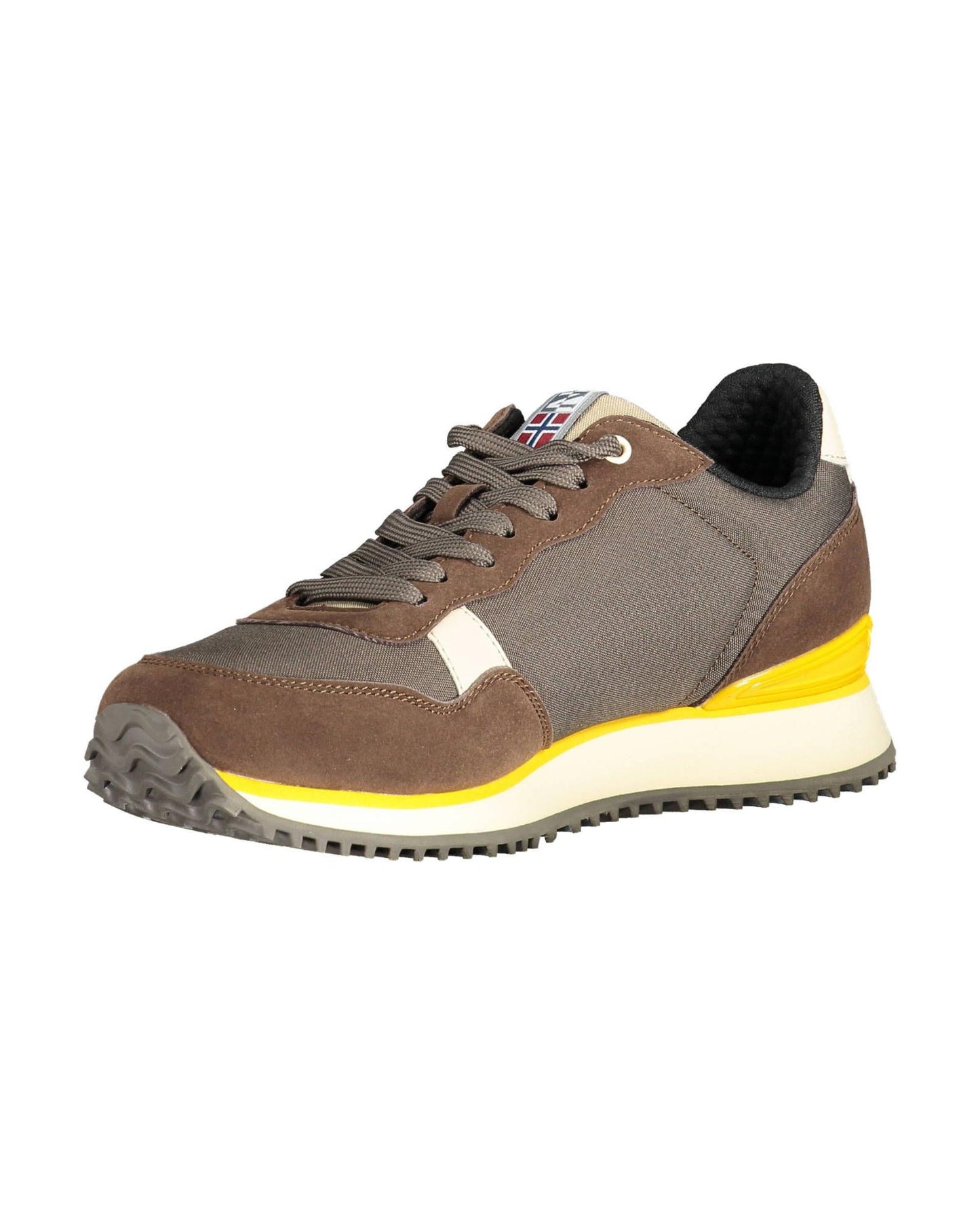 Napapijri Men's Brown Polyester Sneaker - 40 EU