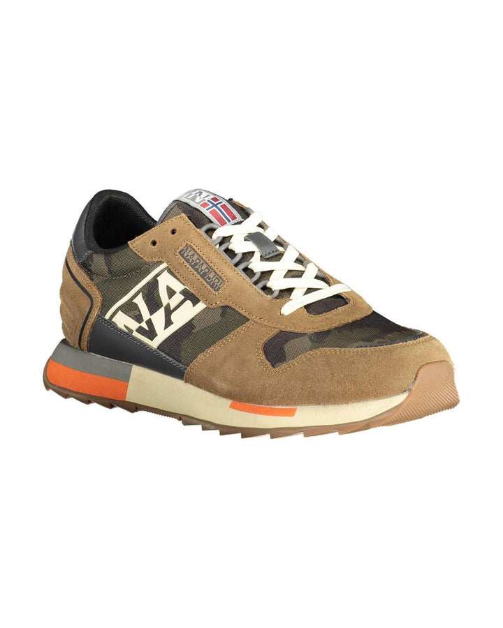 Napapijri Men's Beige Polyester Sneaker - 40 EU