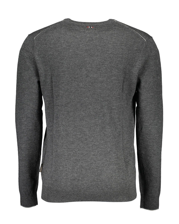 Napapijri Men's Gray Wool Shirt - 3XL