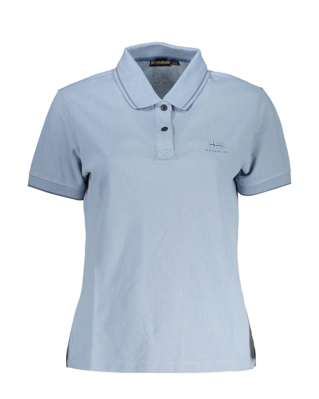 Napapijri Men's Light Blue Cotton Polo Shirt - L