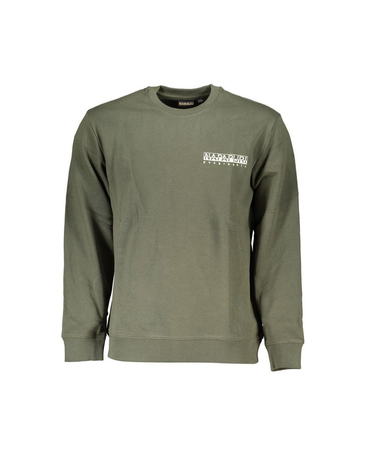 Napapijri Men's Green Cotton Sweater - L