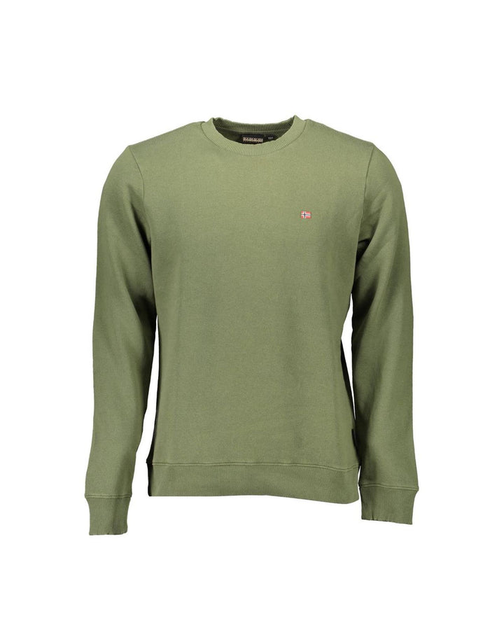 Napapijri Men's Green Cotton Sweater - M