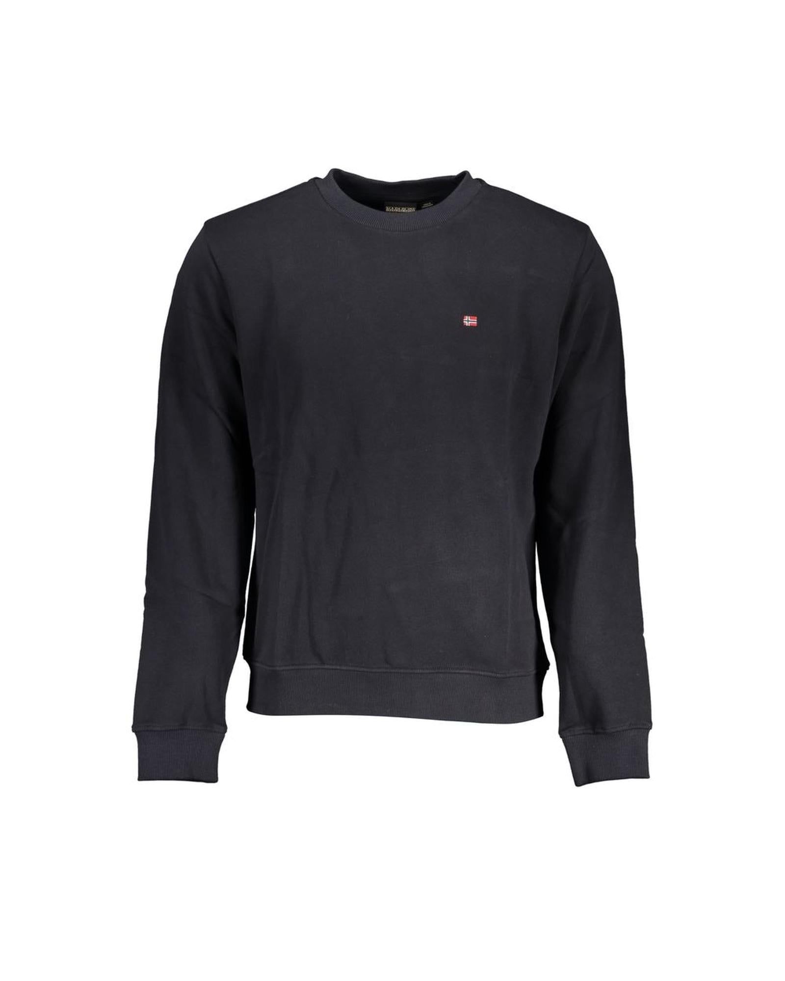 Napapijri Men's Black Cotton Sweater - M