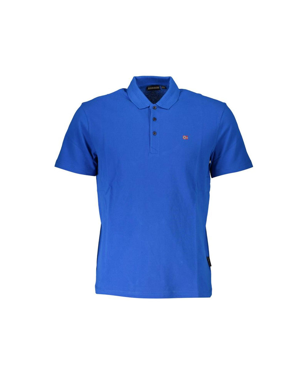 Napapijri Men's Blue Cotton Polo Shirt - M