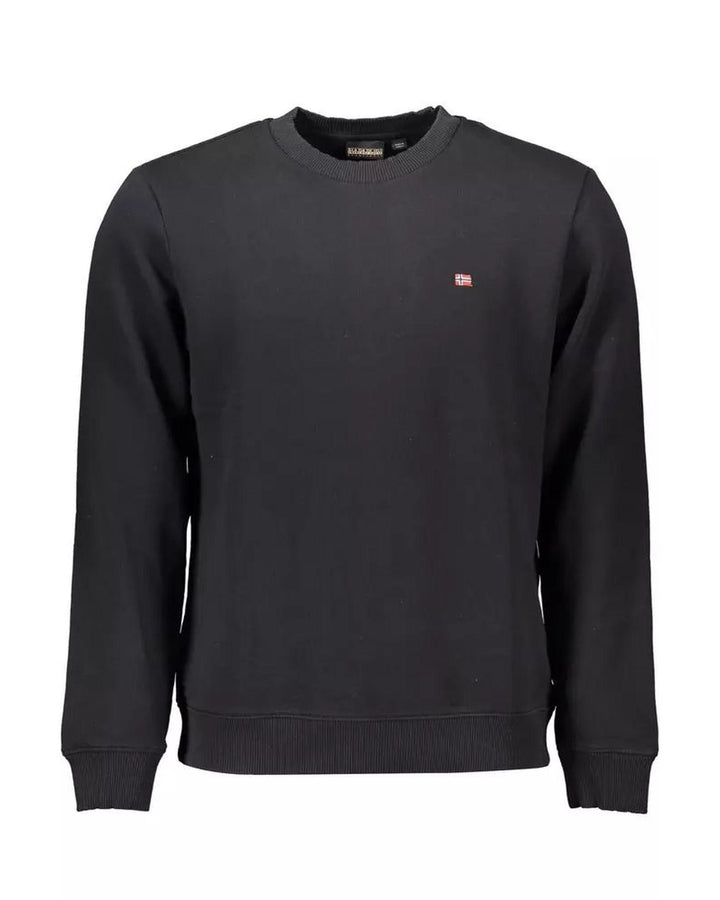 Napapijri Men's Black Cotton Sweater - M