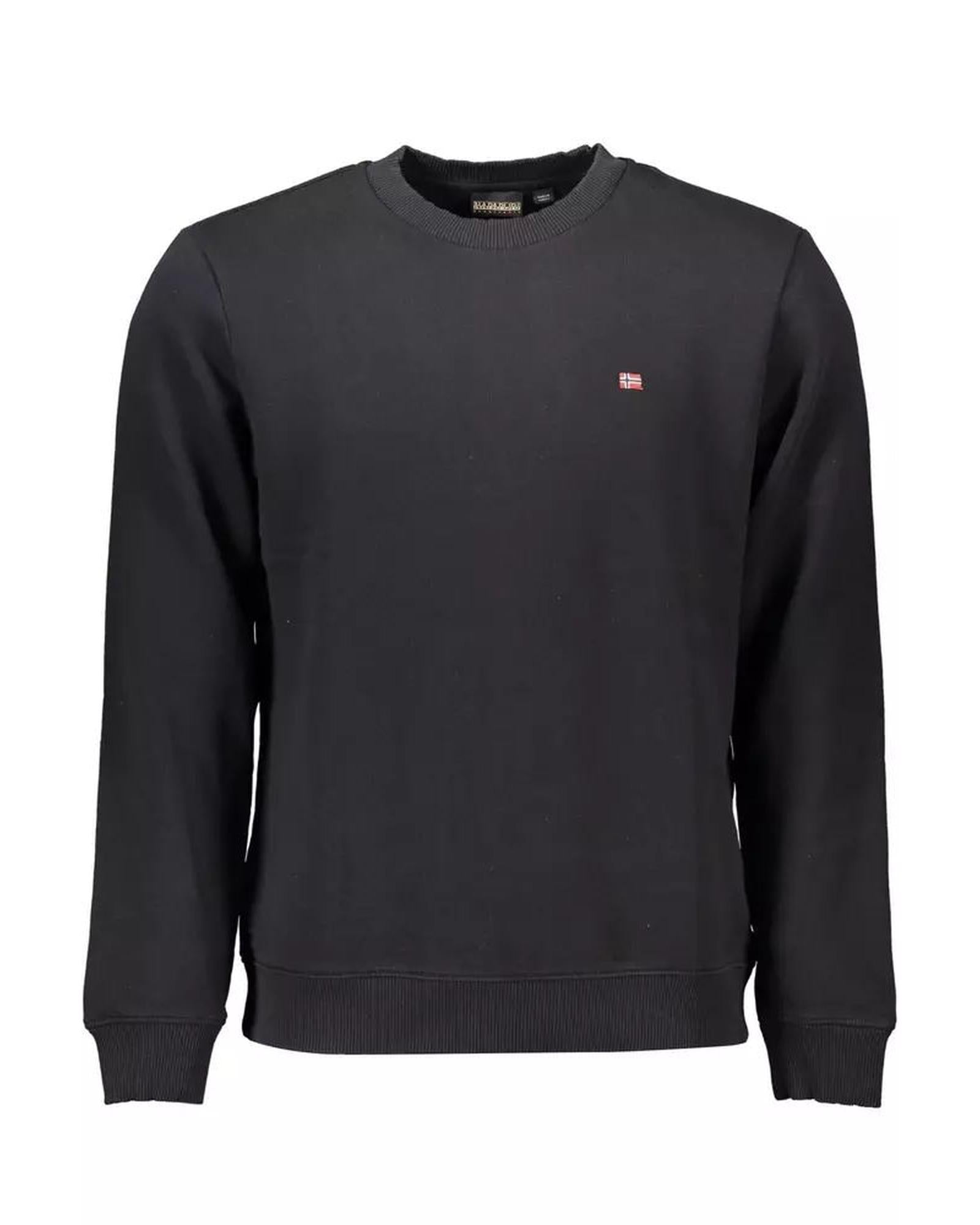 Napapijri Men's Black Cotton Sweater - S