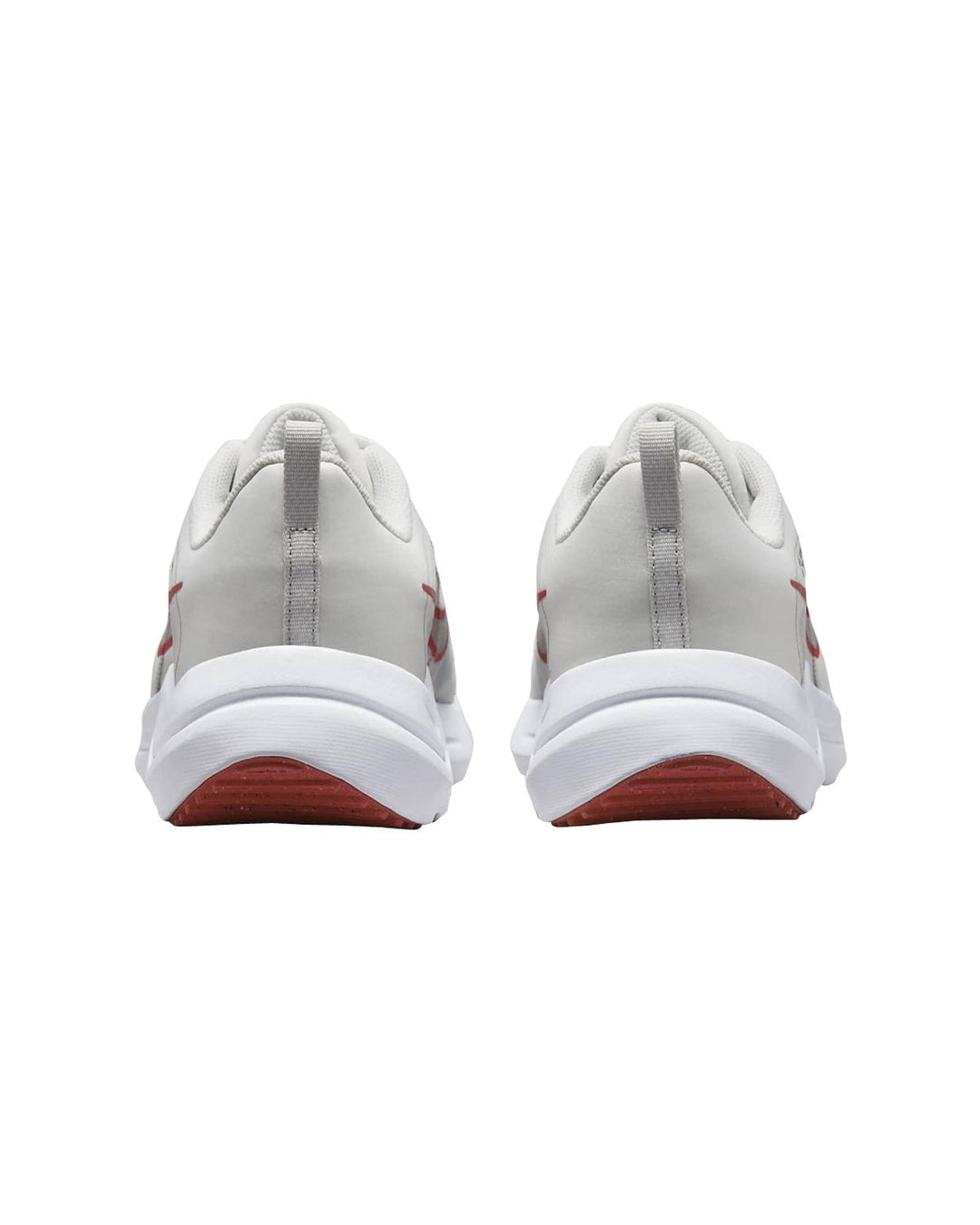 Nike Breathable Supportive Road Running Shoes in Platinum Tint White Light Crimson - 10 US