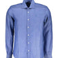 North Sails Men's Blue Linen Shirt - L