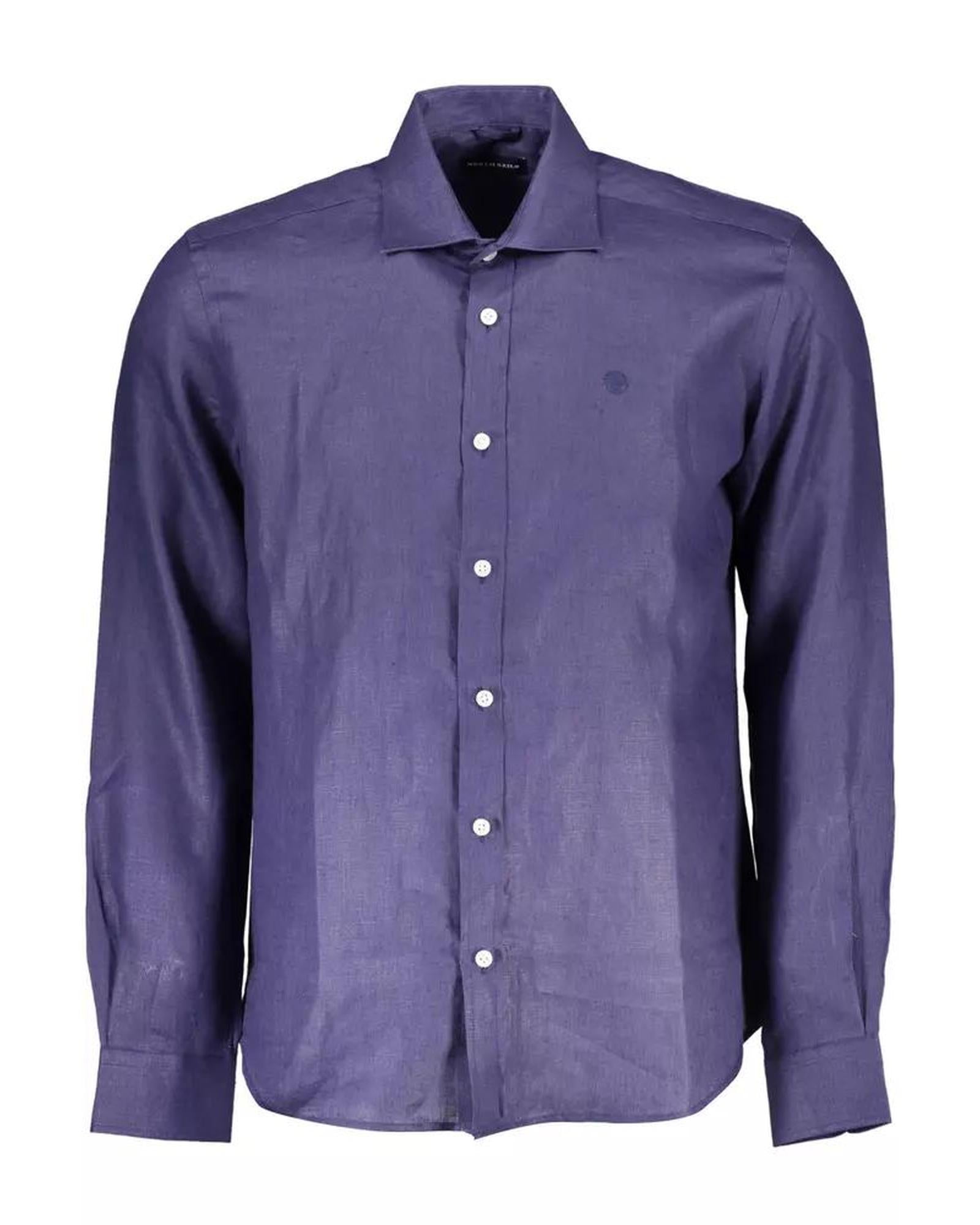 North Sails Men's Blue Linen Shirt - M