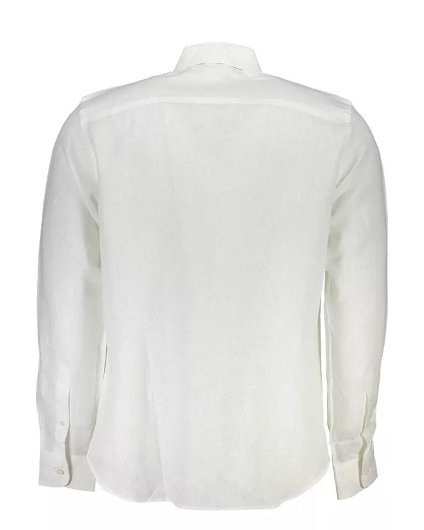 North Sails Men's White Linen Shirt - L