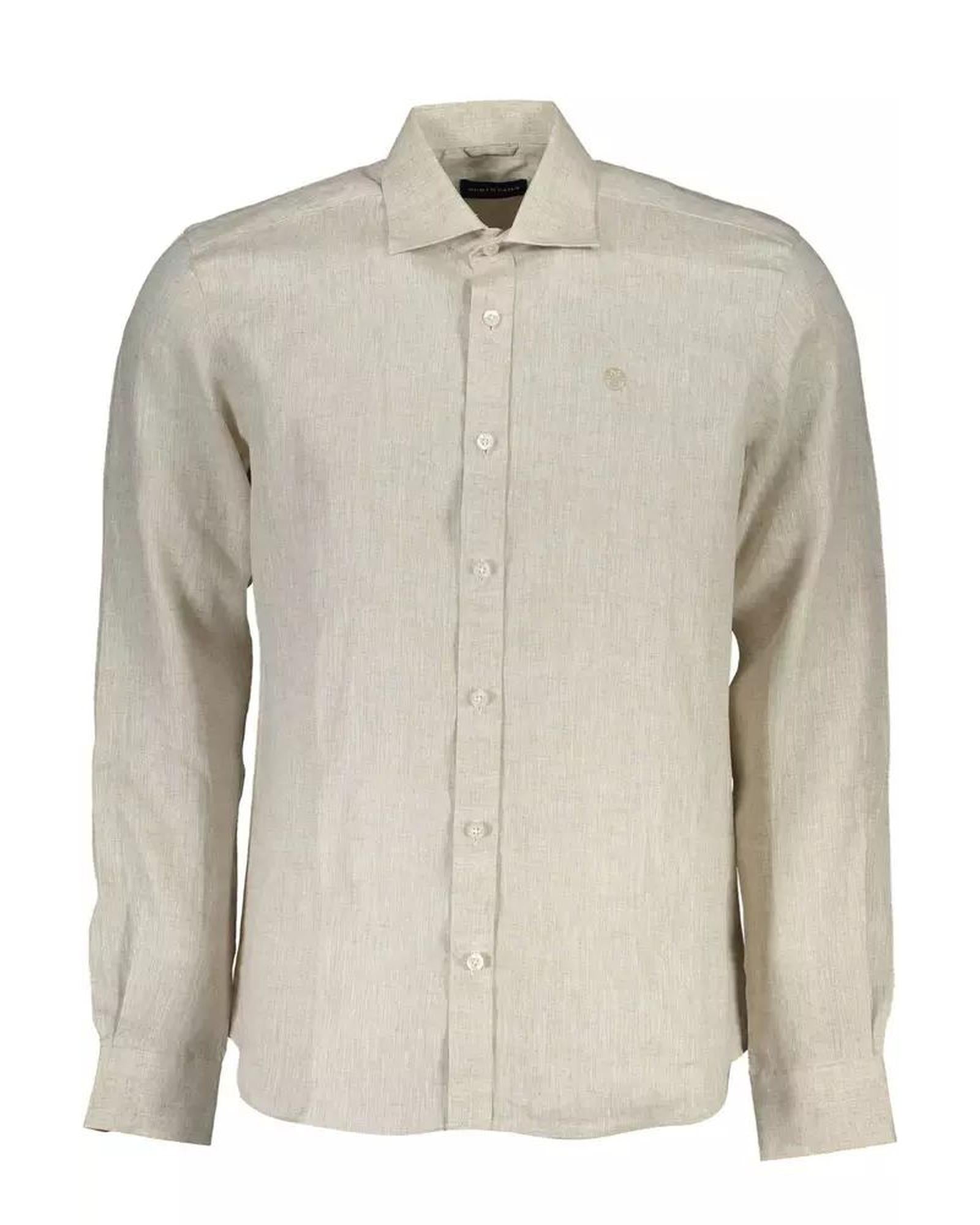 North Sails Men's Beige Linen Shirt - M