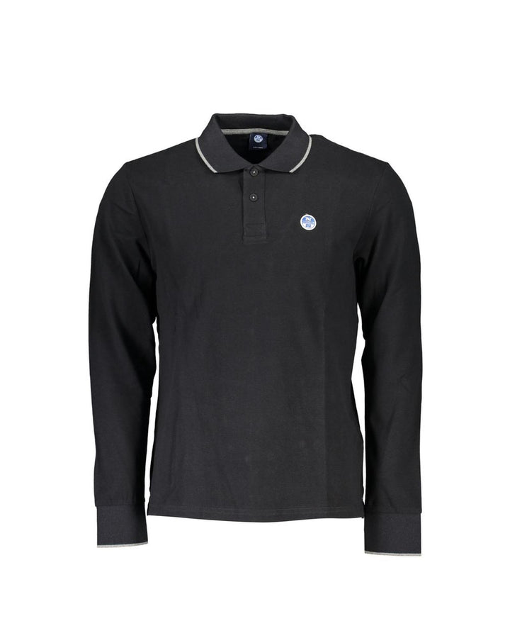 North Sails Men's Black Cotton Polo Shirt - L