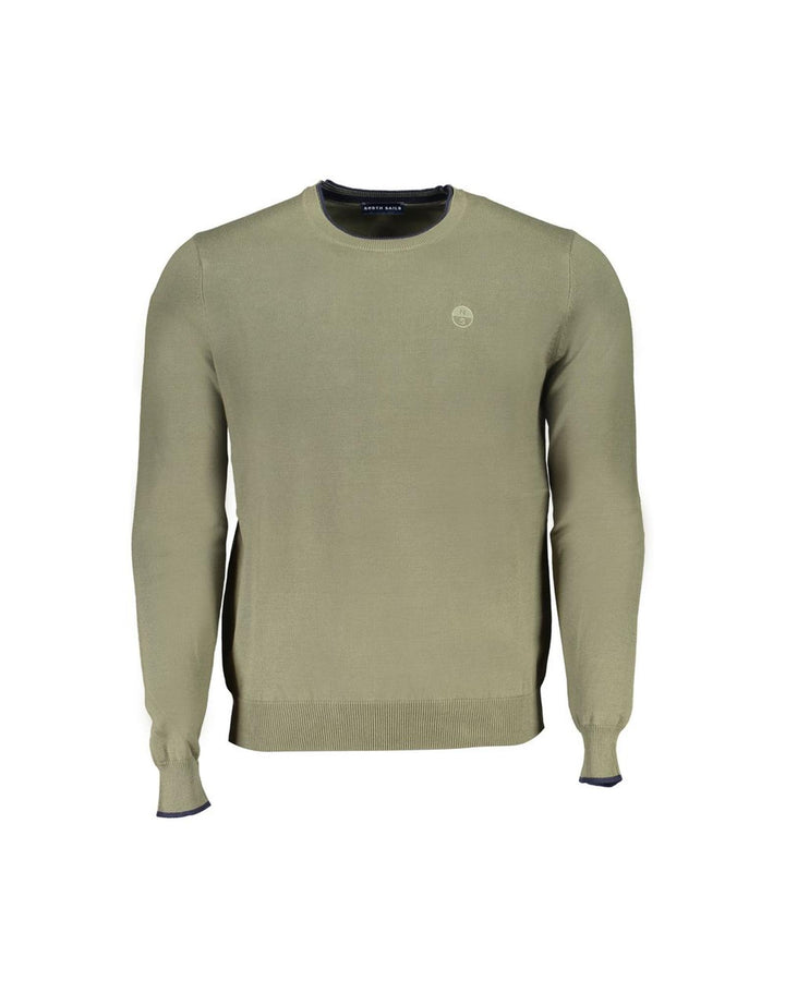 North Sails Men's Green Cotton Sweater - L