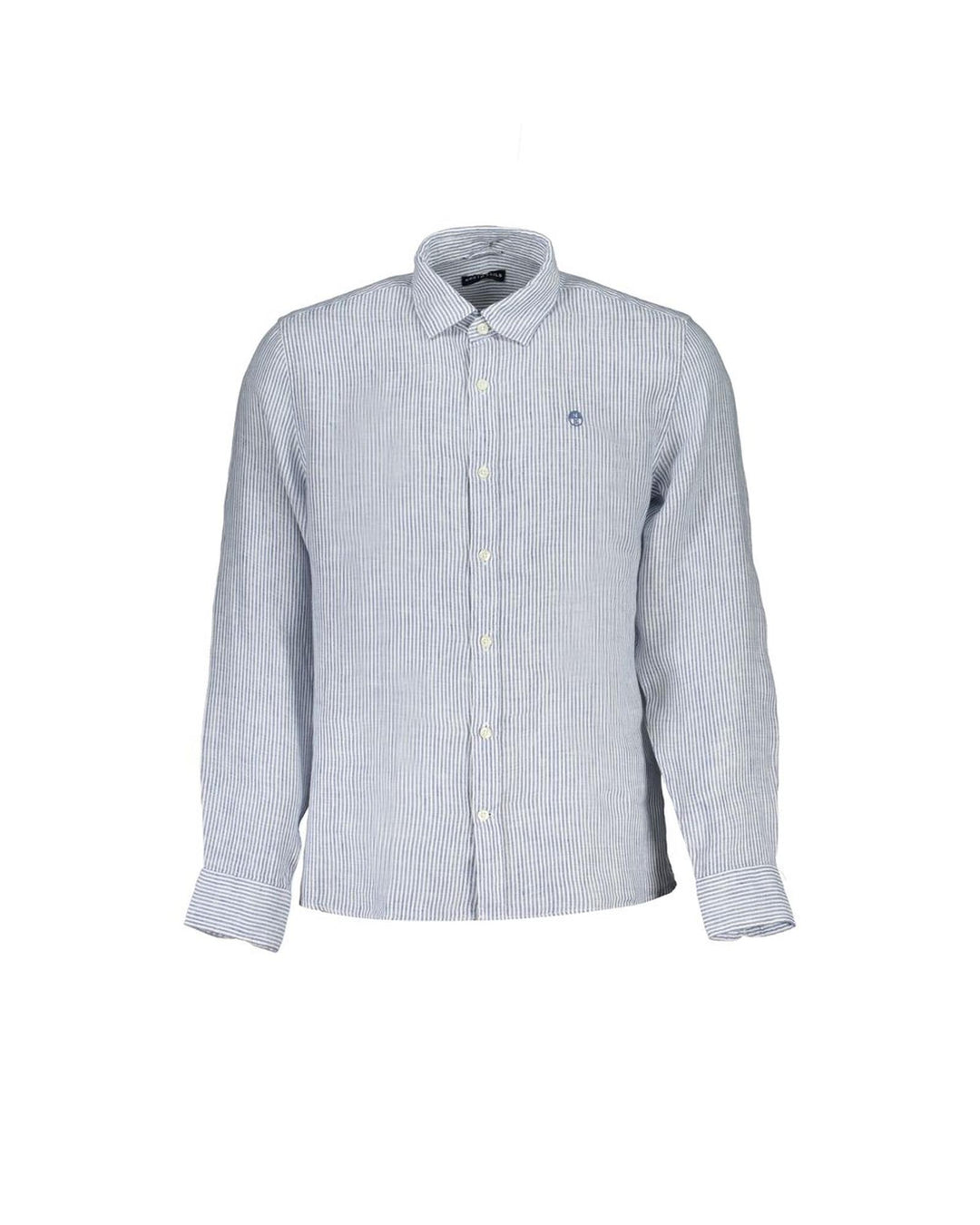 North Sails Men's Blue Linen Shirt - M