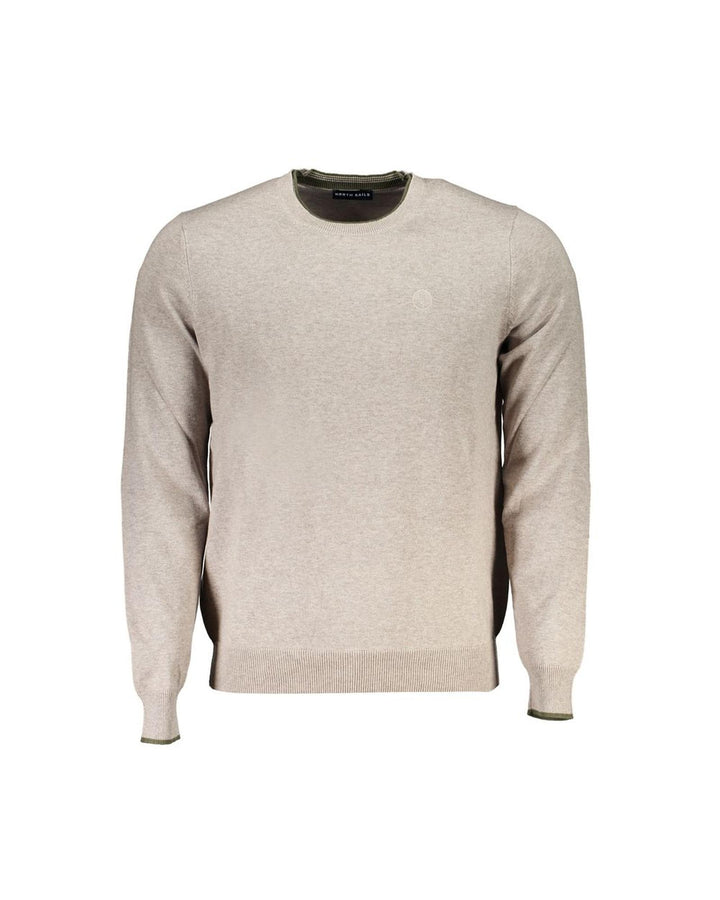 North Sails Men's Beige Cotton Sweater - L