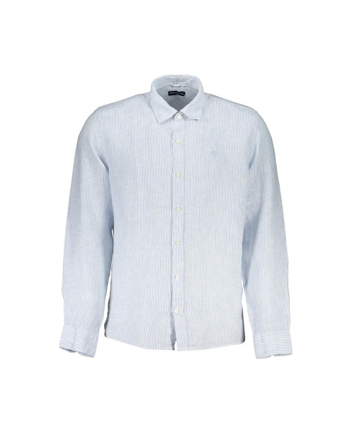 North Sails Men's Light Blue Linen Shirt - S