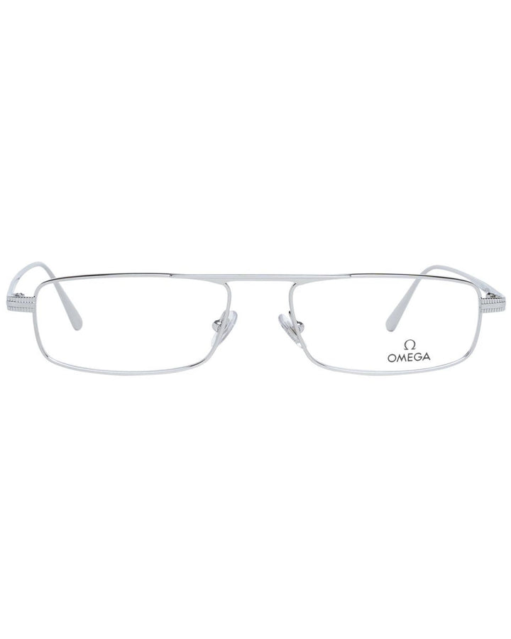 Omega Men's Silver  Optical Frames - One Size