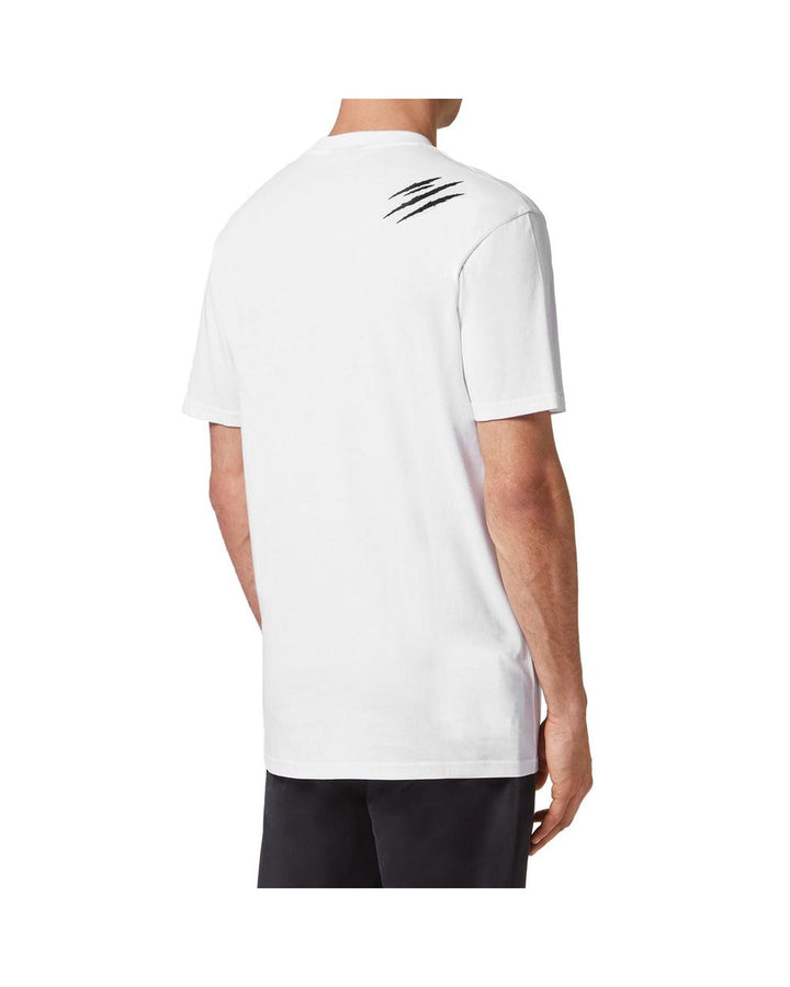 Plein Sport Men's White Cotton T-Shirt - M