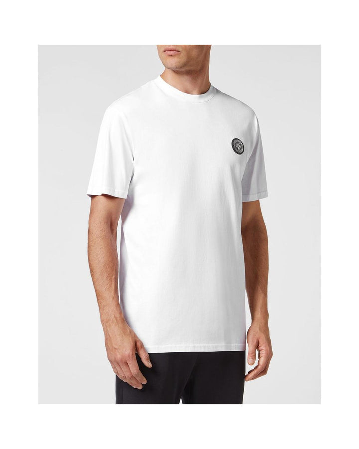 Plein Sport Men's White Cotton T-Shirt - M