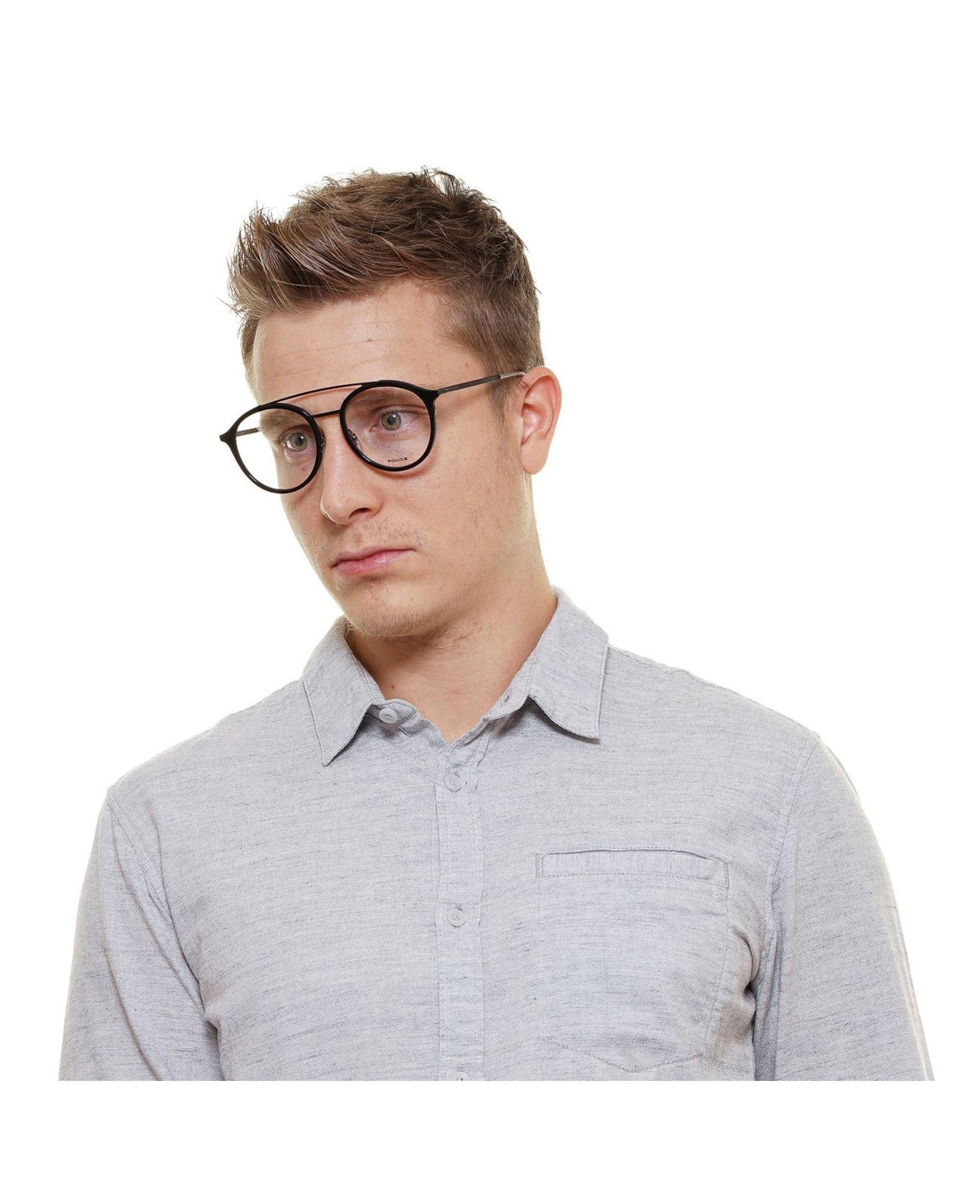 Police Men's Black  Optical Frames - One Size