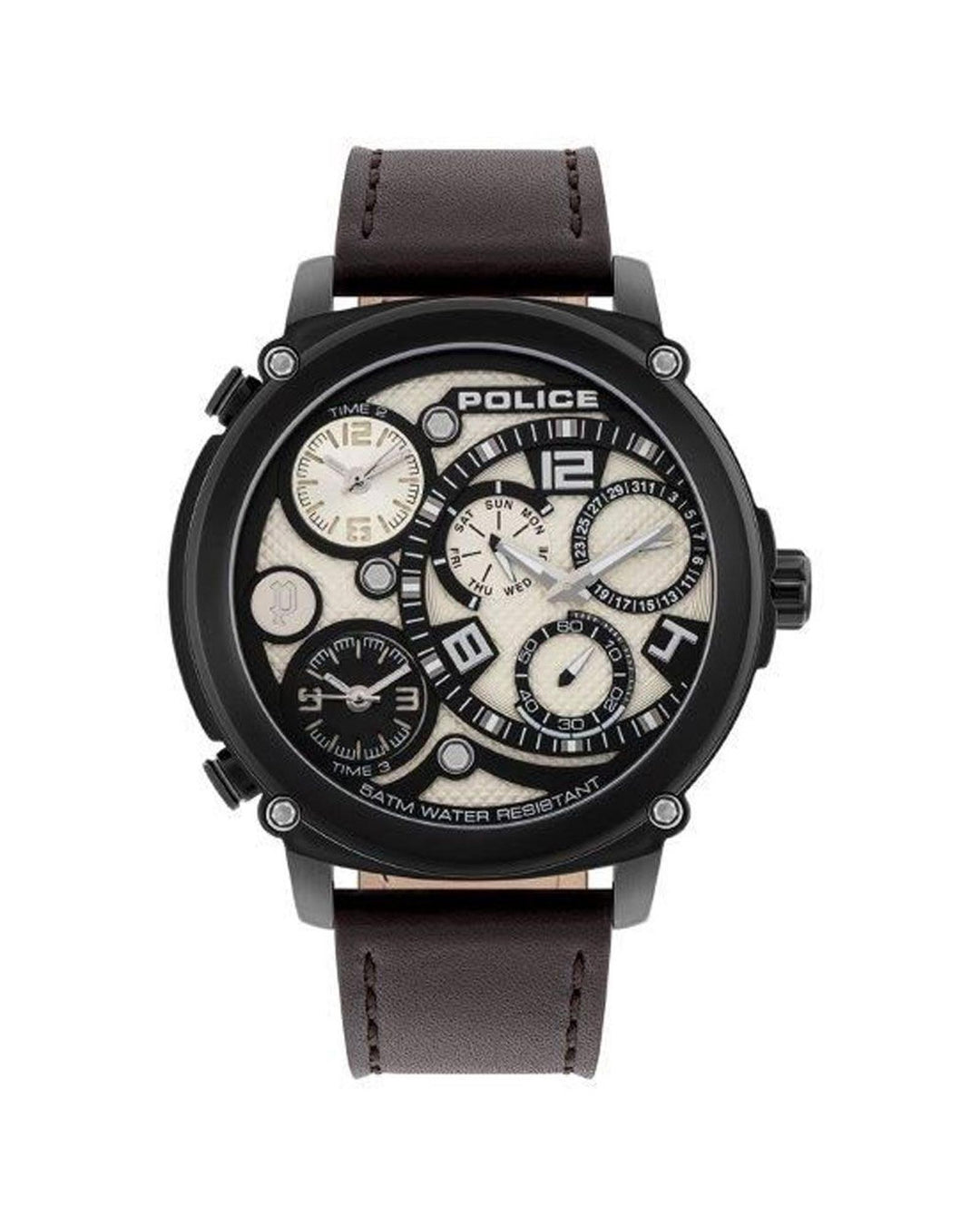 Police Men's Black  Watch - One Size