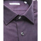 Robert Friedman Men's Burgundy Cotton Shirt - L