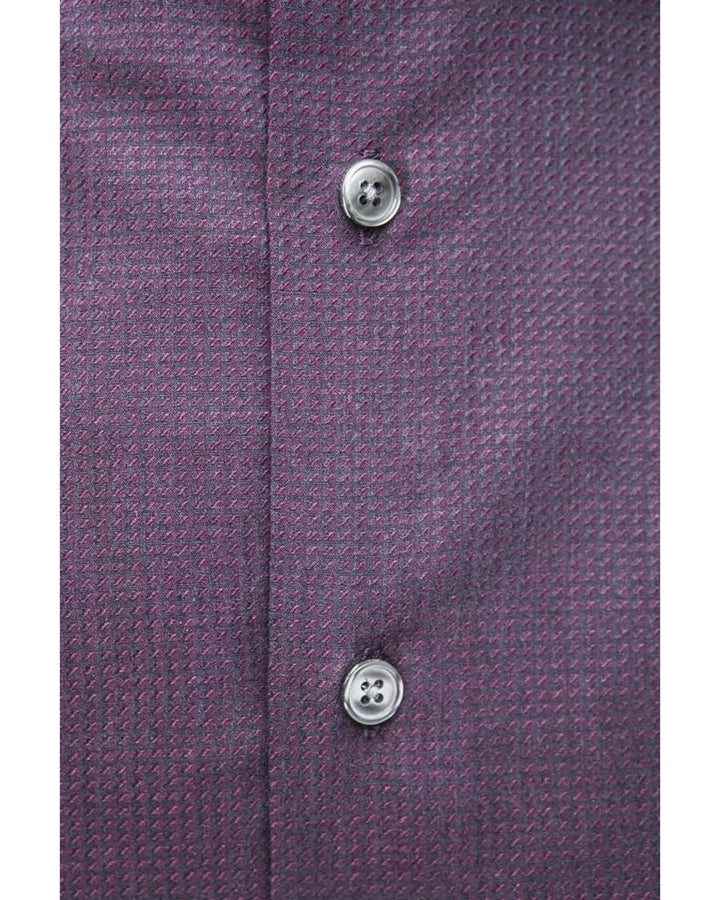 Robert Friedman Men's Burgundy Cotton Shirt - L