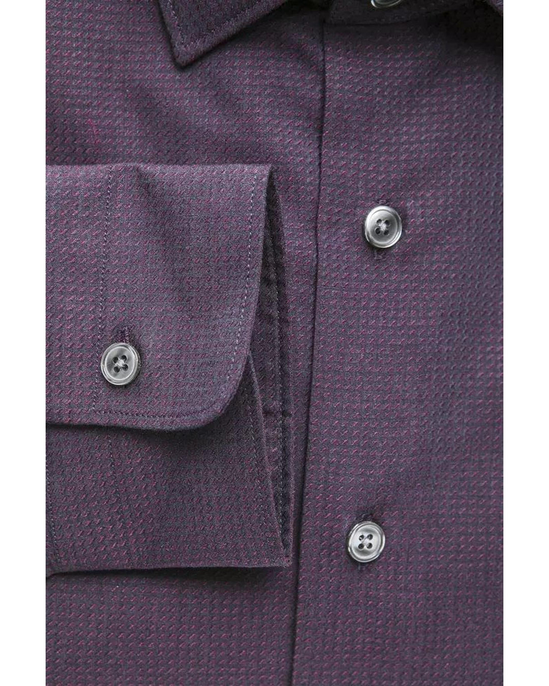 Robert Friedman Men's Burgundy Cotton Shirt - L