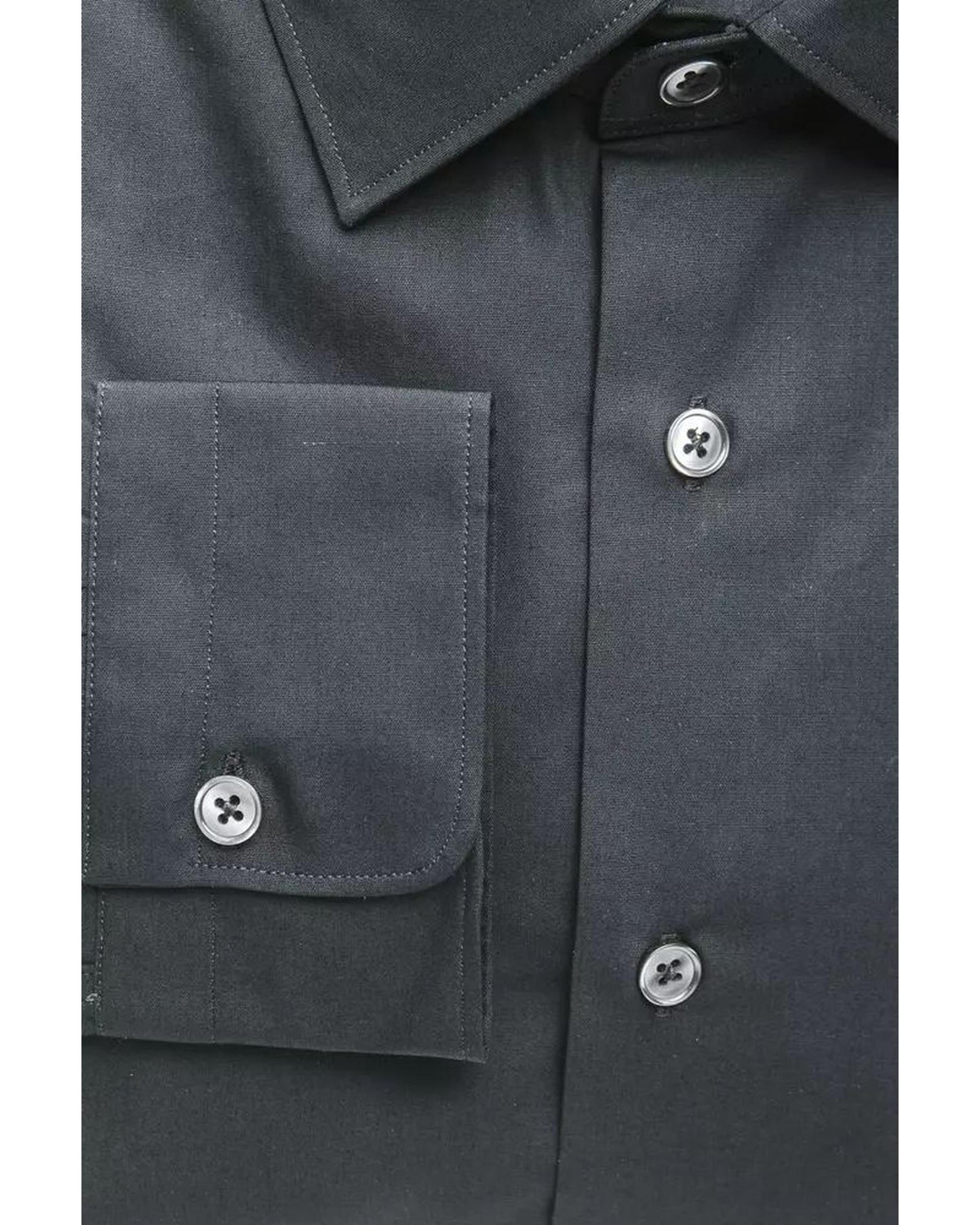 Robert Friedman Men's Black Cotton Shirt - XL