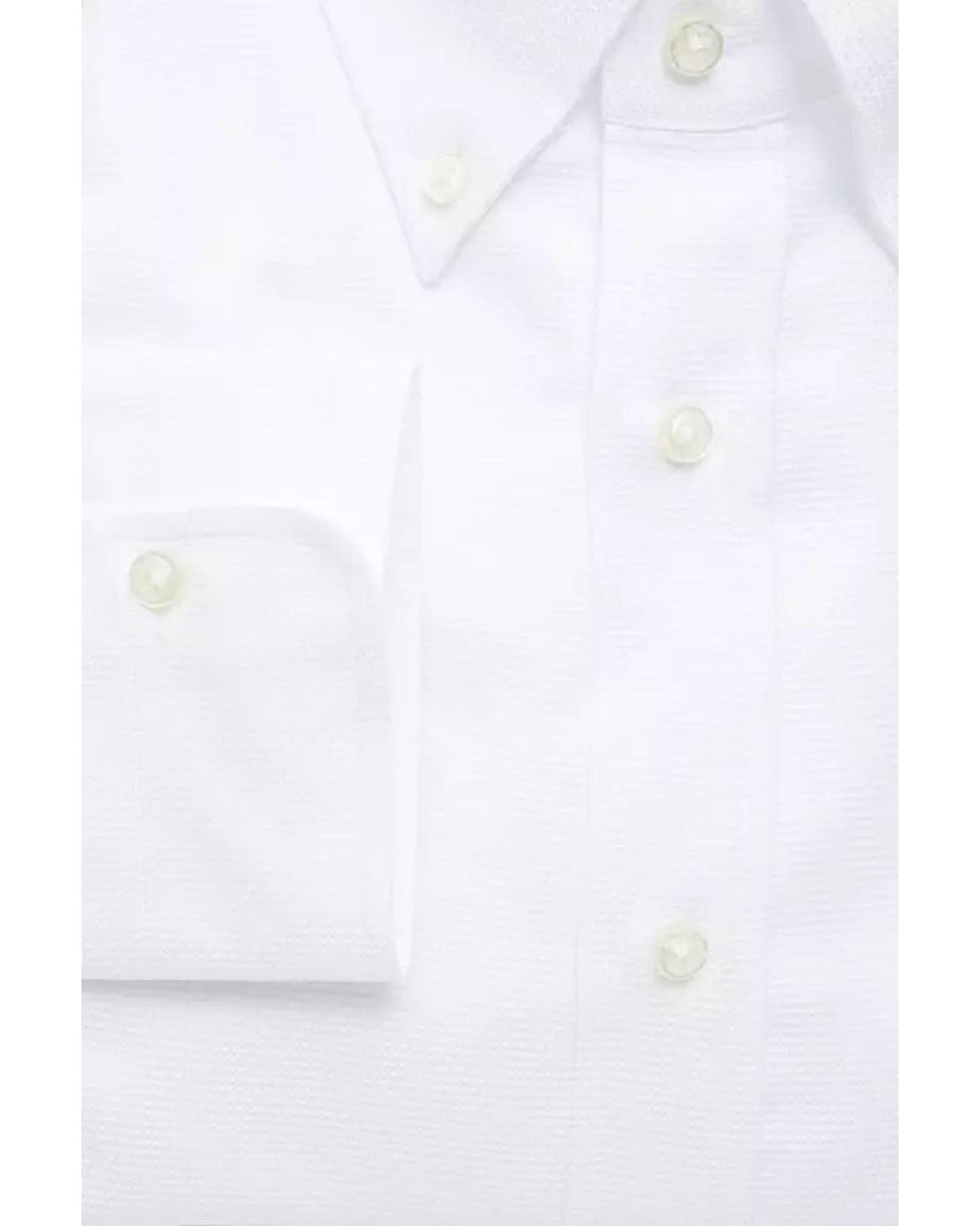 Robert Friedman Men's White Cotton Shirt - M