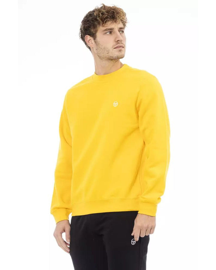 Sergio Tacchini Men's Yellow Cotton Sweater - 4XL