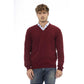 Sergio Tacchini Men's Burgundy Wool Sweater - M