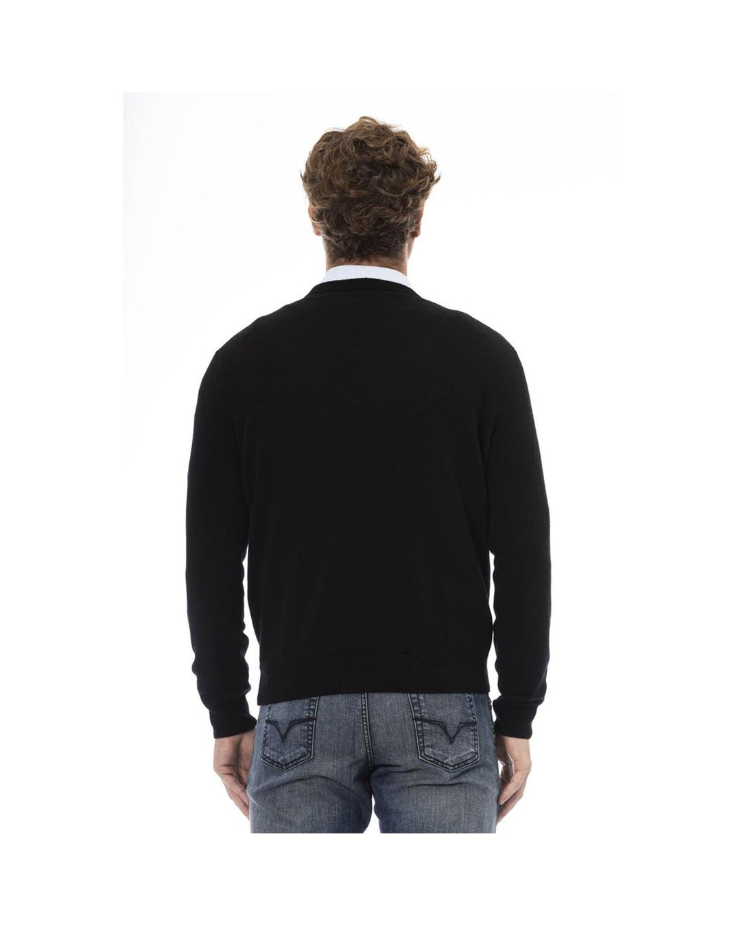 Sergio Tacchini Men's Black Wool Sweater - M