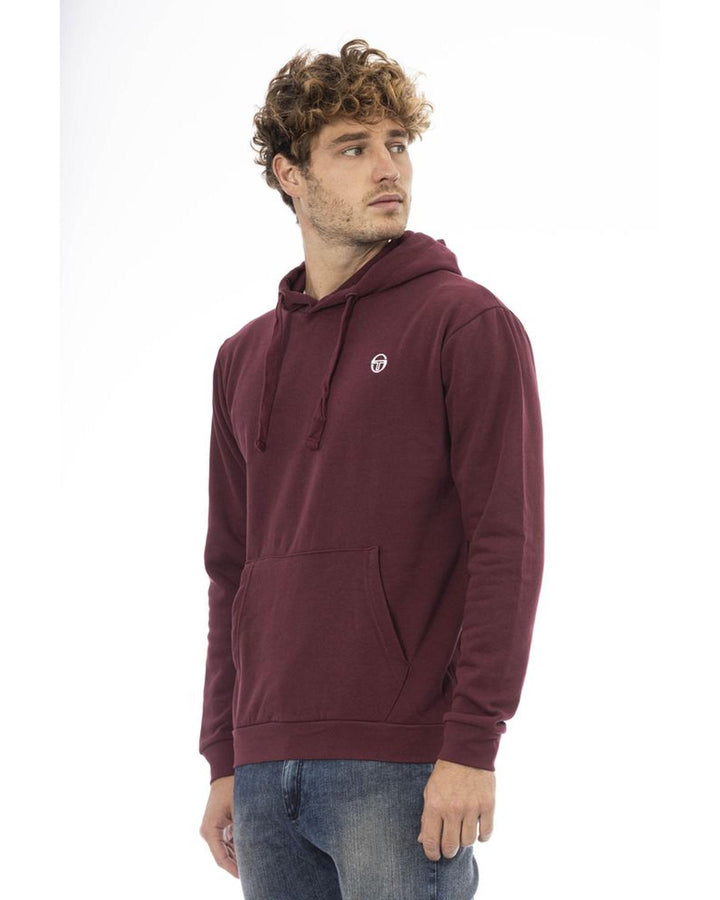 Sergio Tacchini Men's Burgundy Cotton Sweater - 3XL